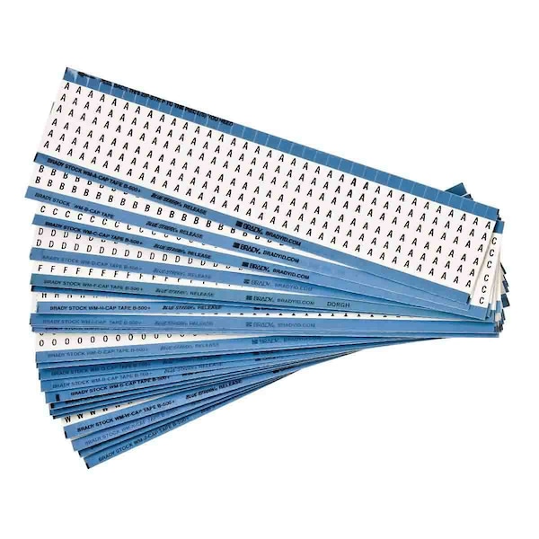 Combination Pack Wire Markers Repositionable Vinyl Cloth, A to Z, 900 Total, 25PK